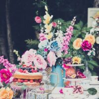 Vintage tea party vintage wedding styled shoot as featured on The National Vintage Wedding Fair blog