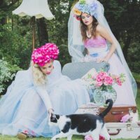 Vintage tea party vintage wedding styled shoot as featured on The National Vintage Wedding Fair blog