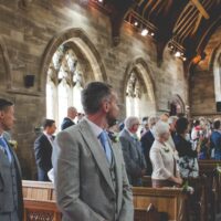 An elegant 1920s vintage style wedding with blue touches as featured on The National Vintage Wedding Fair blog