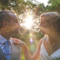 An elegant 1920s vintage style wedding with blue touches as featured on The National Vintage Wedding Fair blog