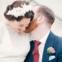 Real Wedding: hackney Town Hall, 1920s vintage ceremony as featured on the National Vintage Wedding Fair photographed by Claire Macintyre