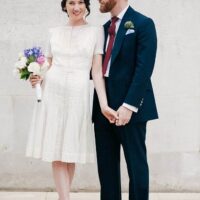 Real Wedding: hackney Town Hall, 1920s vintage ceremony as featured on the National Vintage Wedding Fair photographed by Claire Macintyre