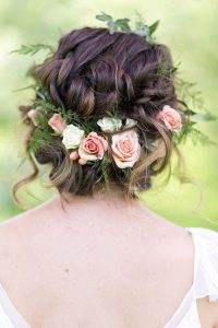 Flower crowns photographed liebphotographic as featured on The National Vintage Wedding Fair blog