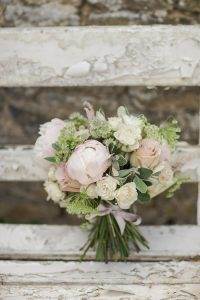 Wedding flowers photographed by Marianne Taylor as featured on The National Vintage Wedding Fair blog