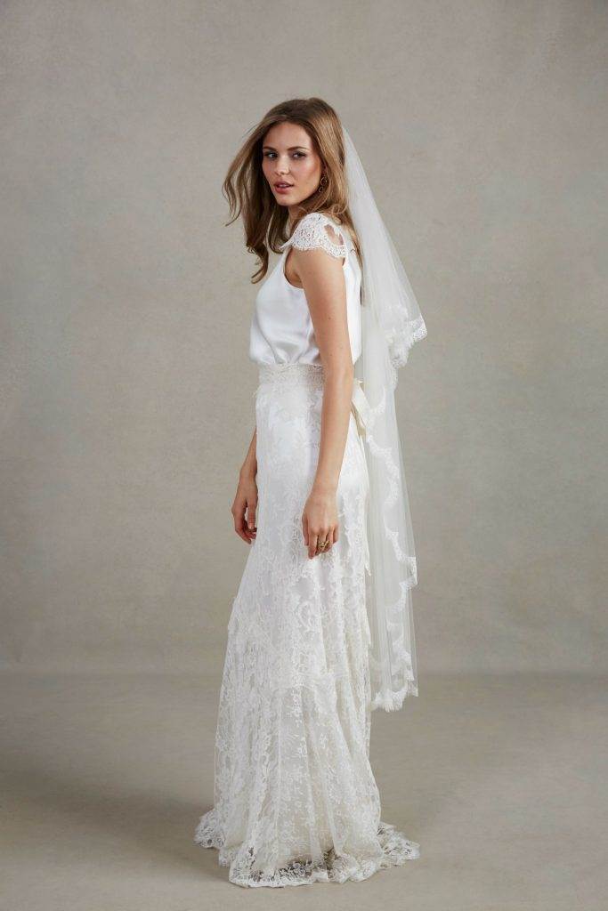 Sally Lacock 1970s inspired wedding dresses as featured on The Ntaional Vintage Wedding Fair blog