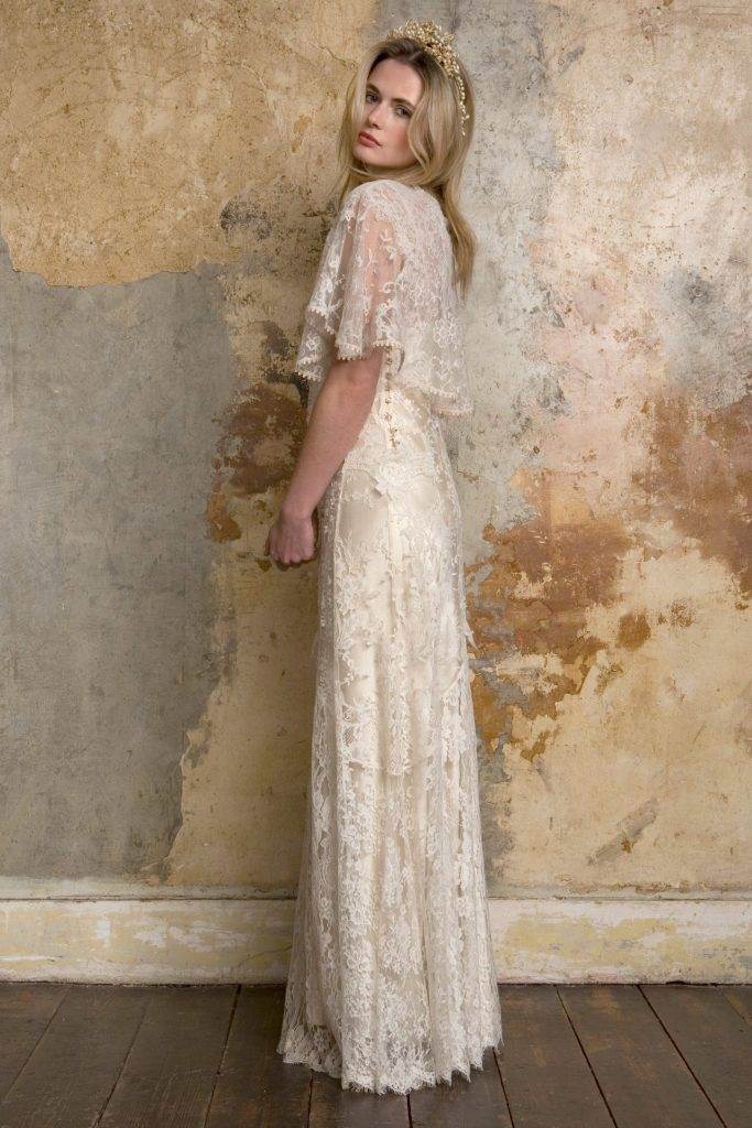 Sally Lacock 1970s inspired wedding dresses as featured on The Ntaional Vintage Wedding Fair blog