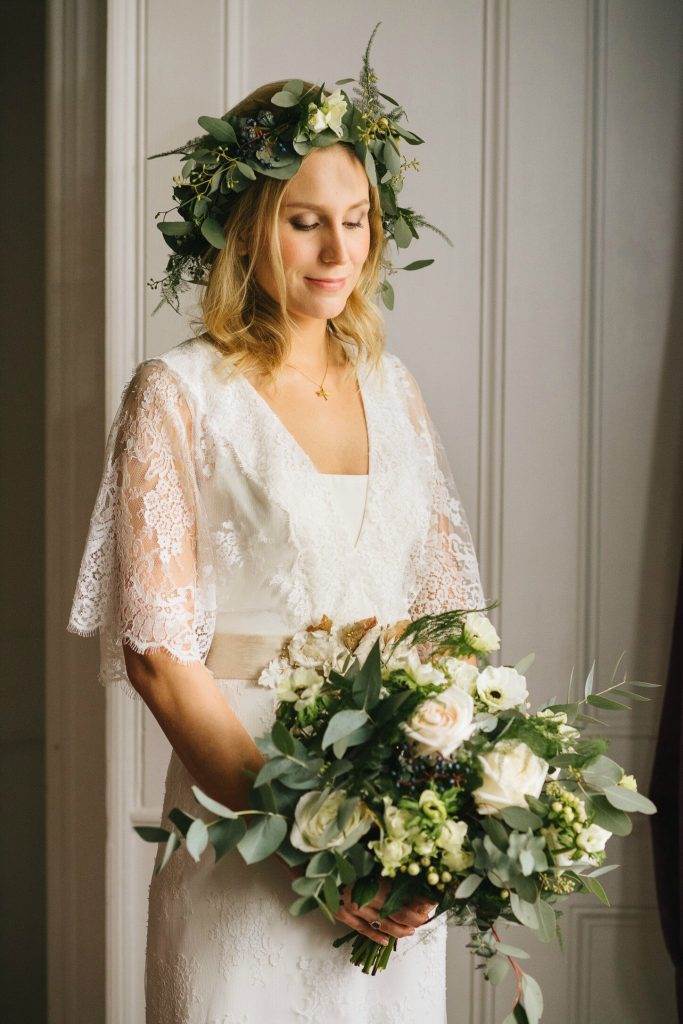 Sally Lacock 1970s inspired wedding dresses as featured on The Ntaional Vintage Wedding Fair blog