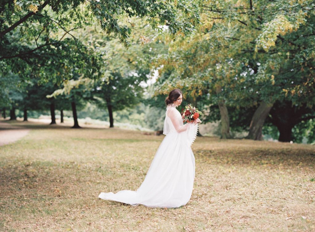 Kate Edmondson 1970s vintage style bridal separates, photo taken by Natasha Hurley