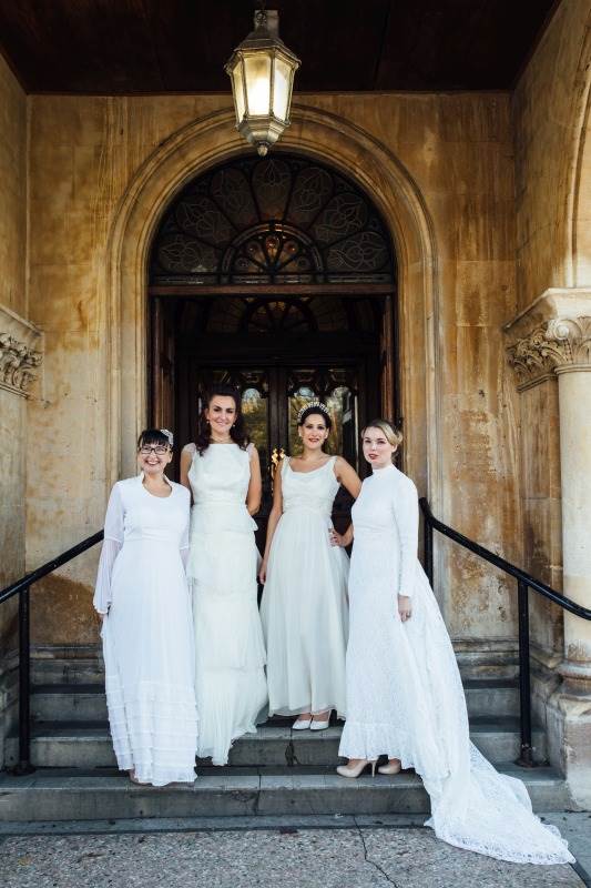 Chiswick London National Vintage Wedding Fair photos by Matilda Delves featuring vintage wedding dresses