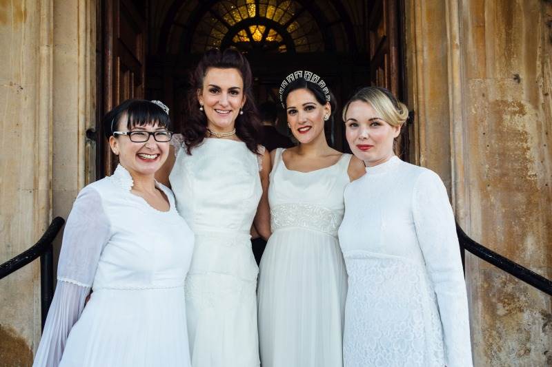 Chiswick London National Vintage Wedding Fair photos by Matilda Delves featuring vintage wedding dresses