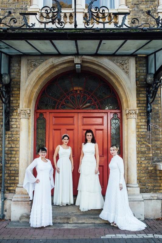 Chiswick London National Vintage Wedding Fair photos by Matilda Delves featuring vintage wedding dresses