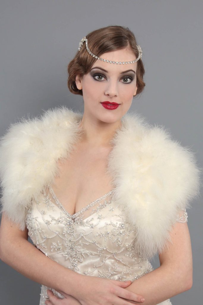 Jazz era 1920s wedding accessories by HT Headwear