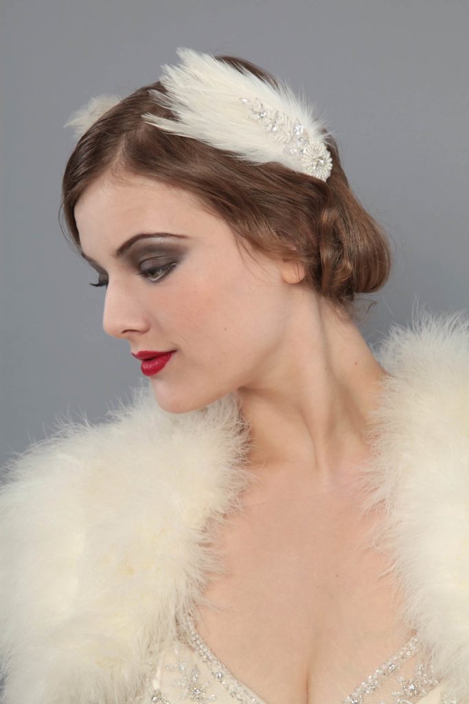 Jazz era 1920s wedding accessories by HT Headwear