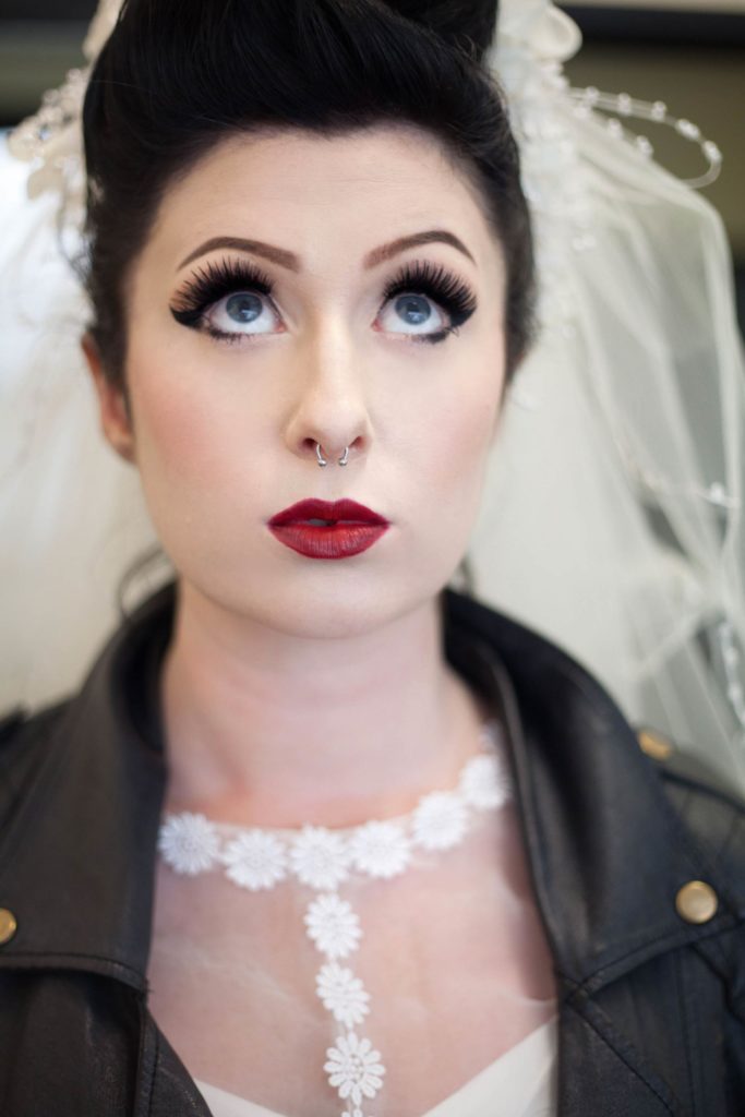 A vintage rockabilly bride wedding styled shoot in Bristol by Heartfelt Vintage