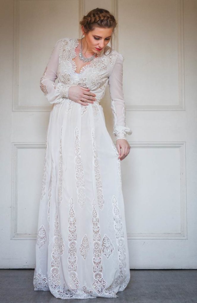 Chiswick London Vintage Wedding Dress fashion Parade by the National Vintage Wedding Fair