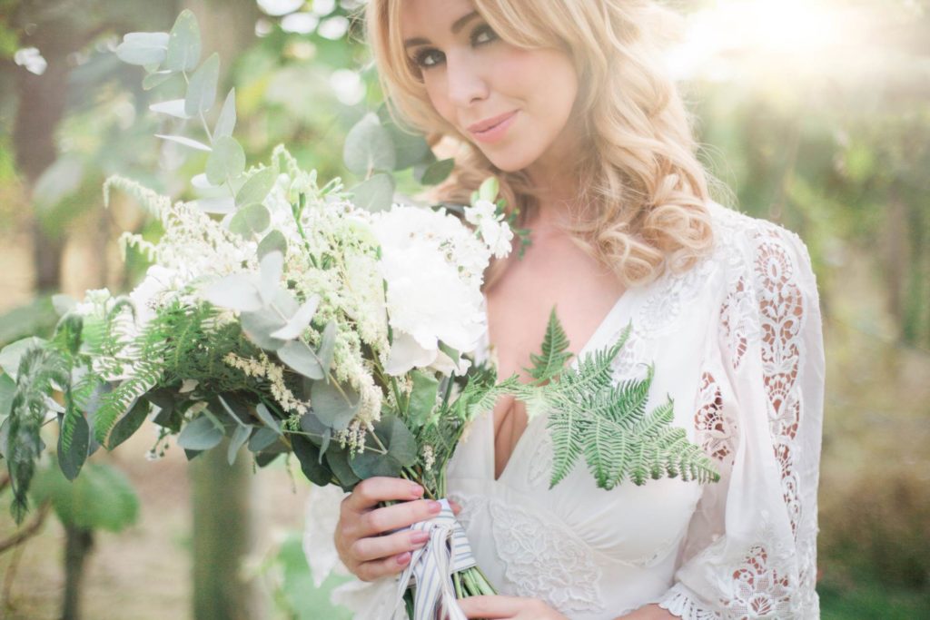 Late 1960s vintage Brigitte Bardot wedding shoot in a vineyard