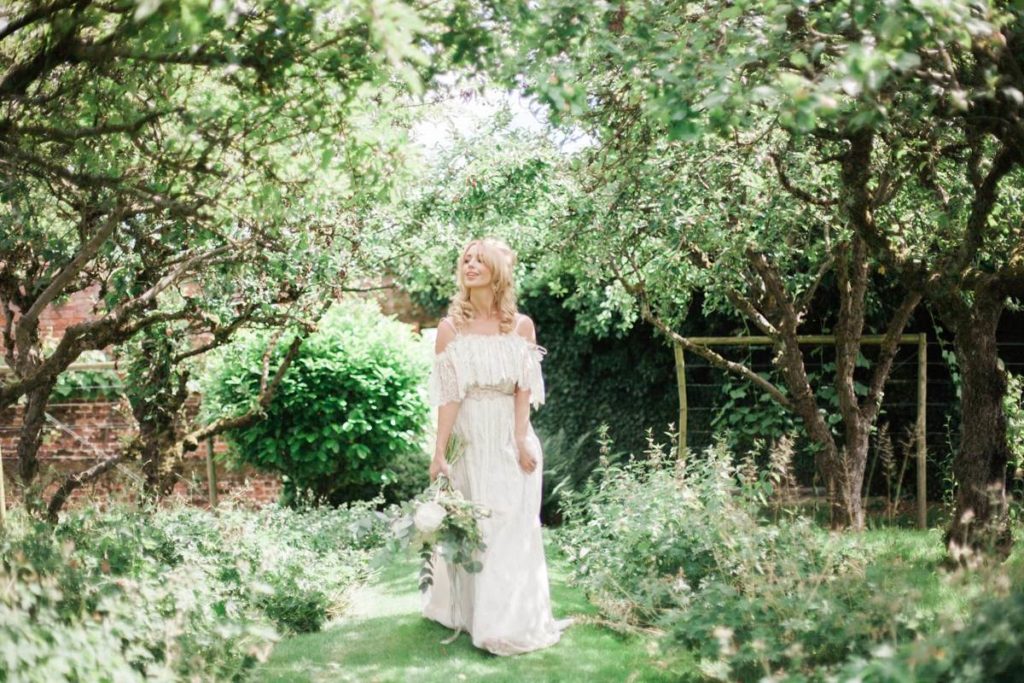 Late 1960s vintage Brigitte Bardot wedding shoot in a vineyard