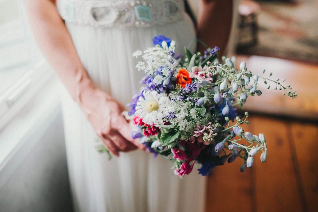 A rustic, home grown, garden party, back yard wedding