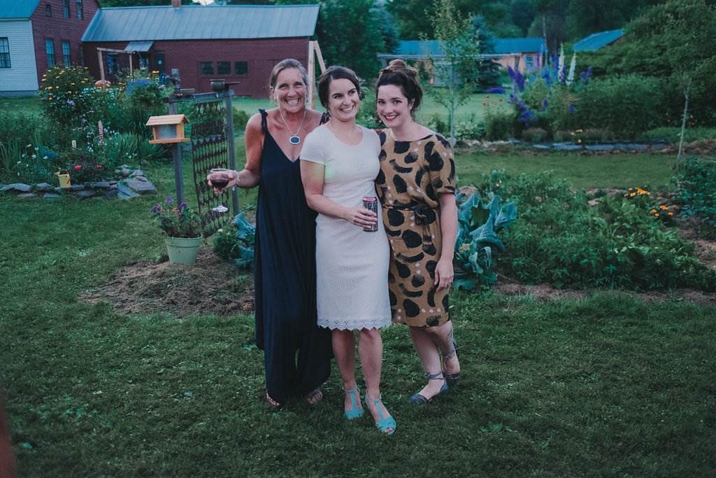 A rustic, home grown, garden party, back yard wedding