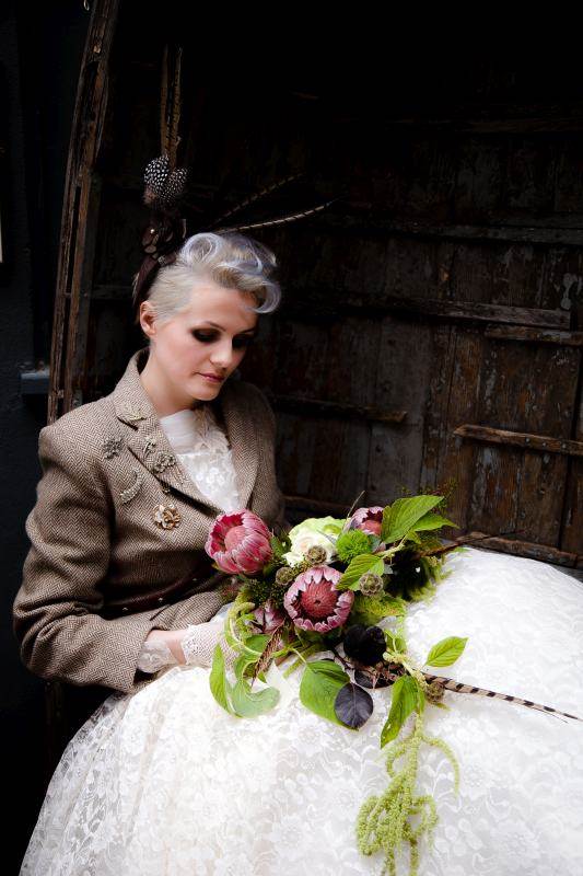 A Couture Punk Autumnal Wedding Look