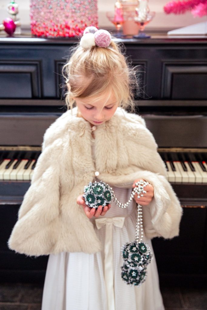 1960s Christmas wedding inspiration with pom poms & baubles galore!