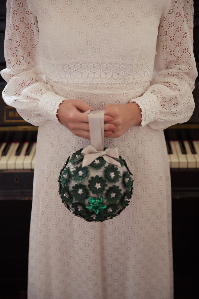 1960s Christmas wedding inspiration with pom poms & baubles galore!