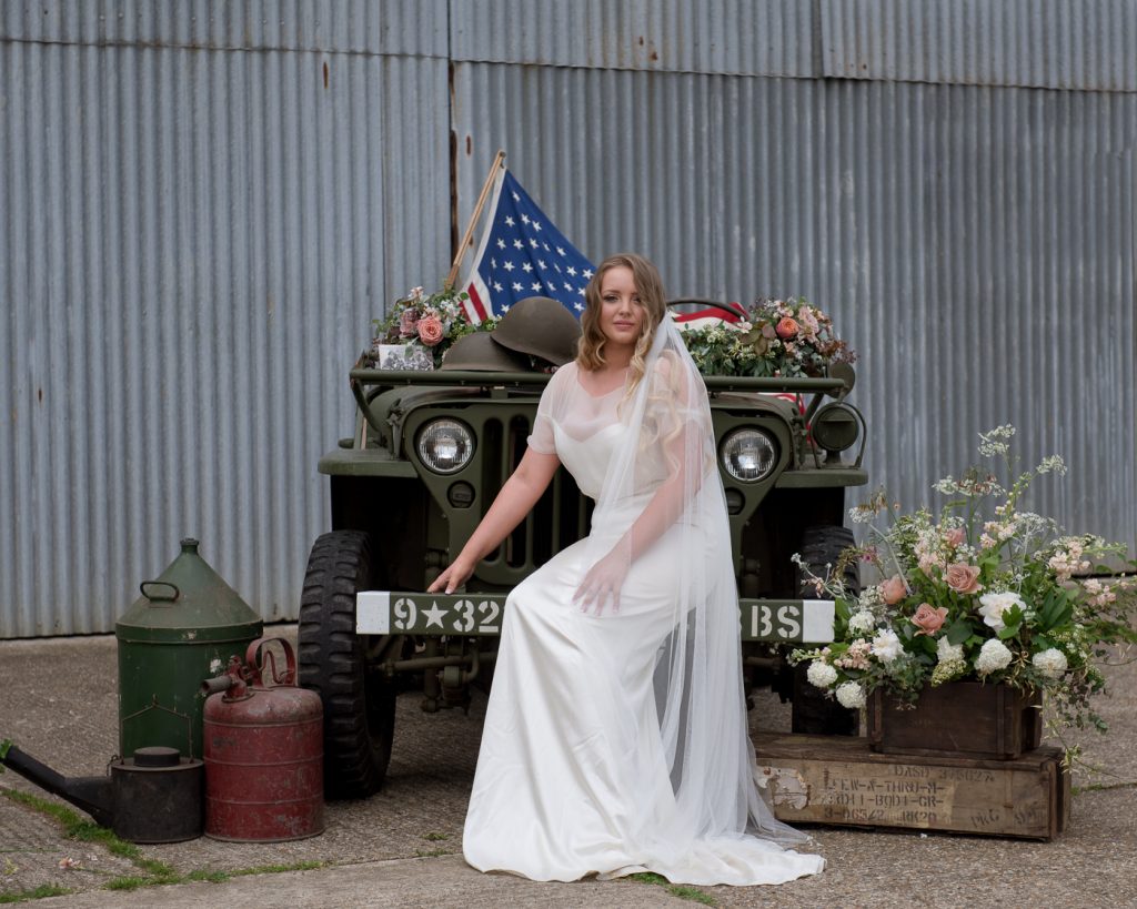 Vintage 1940s wedding style with contemporary twist and a Hurricane