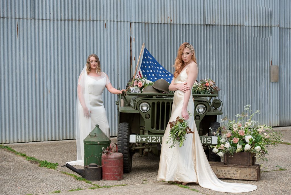 Vintage 1940s wedding style with contemporary twist and a Hurricane