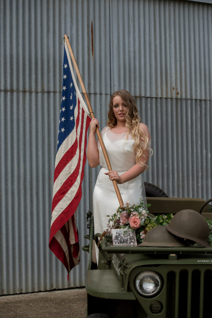 Vintage 1940s wedding style with contemporary twist and a Hurricane