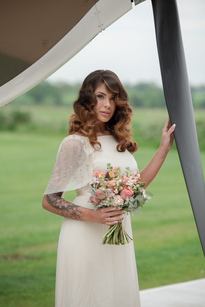 Vintage 1940s wedding style with contemporary twist and a Hurricane