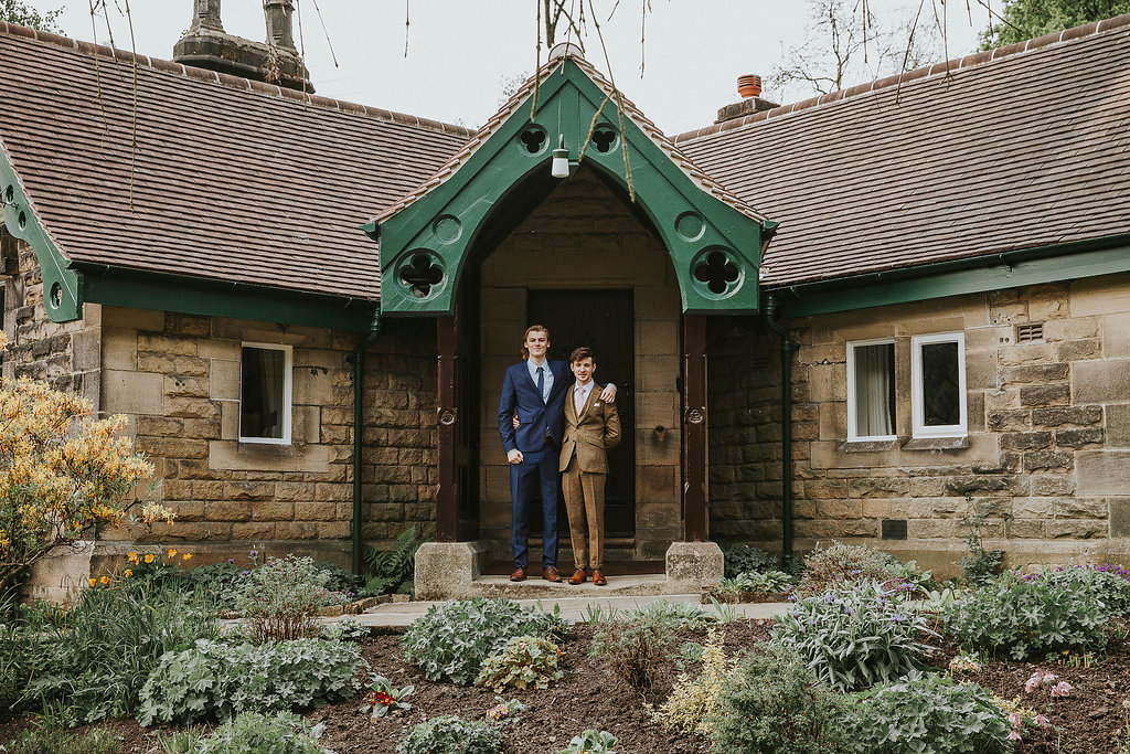 A 1940s vintage wedding and camper van