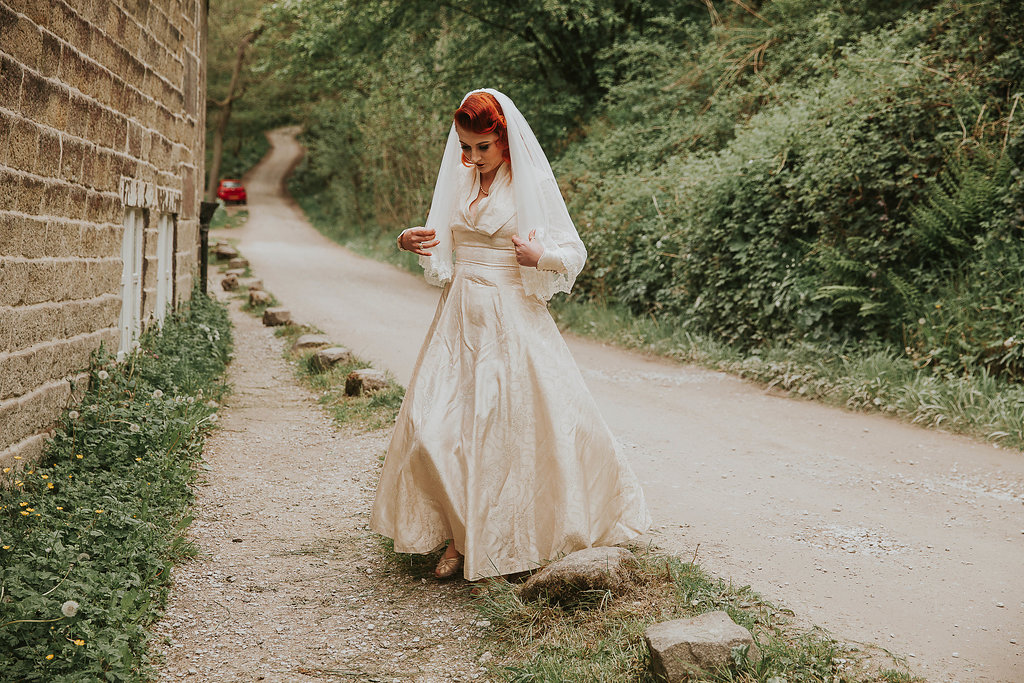 A 1940s vintage wedding and camper van