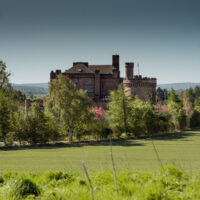 Black and Gold Wedding at Dalhousie Castle Scotland