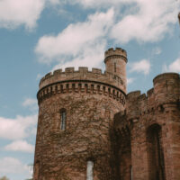 Black and Gold Wedding at Dalhousie Castle Scotland