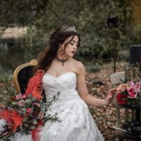 Wonderland Wedding Inspiration with Leather Jackets and Regal Crowns