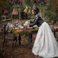 Wonderland Wedding Inspiration with Leather Jackets and Regal Crowns