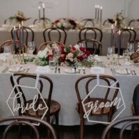 Australian Outdoor Wedding with Bespoke Dress and Rustic Luxe Styling