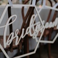 Australian Outdoor Wedding with Bespoke Dress and Rustic Luxe Styling