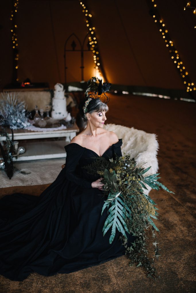 Alternative Winter Wedding Inspiration with Ethereal and Gothic Vibes