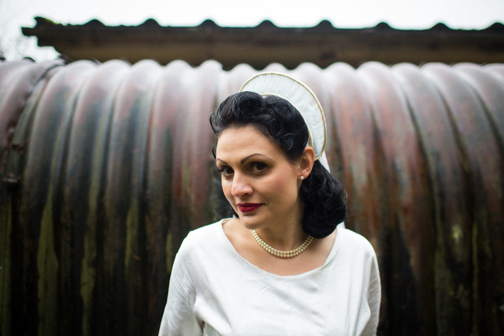 1940's Wedding Inspiration With Regal Crowns and Vintage Styling