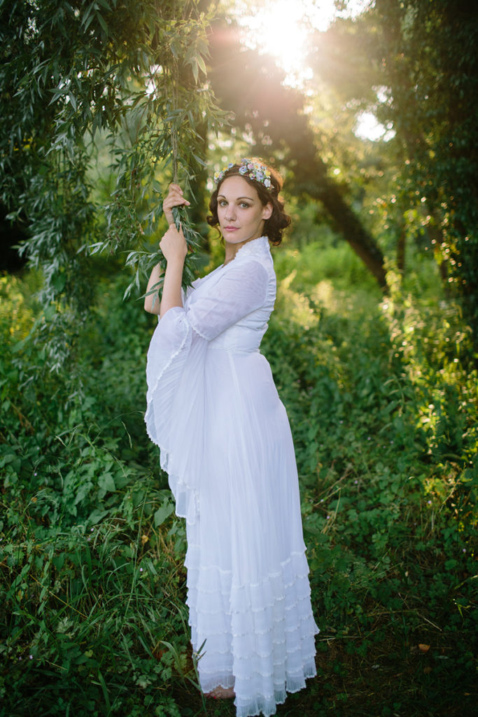 1970's Wedding Inspiration with Feather Headdresses and Boho Sleeves