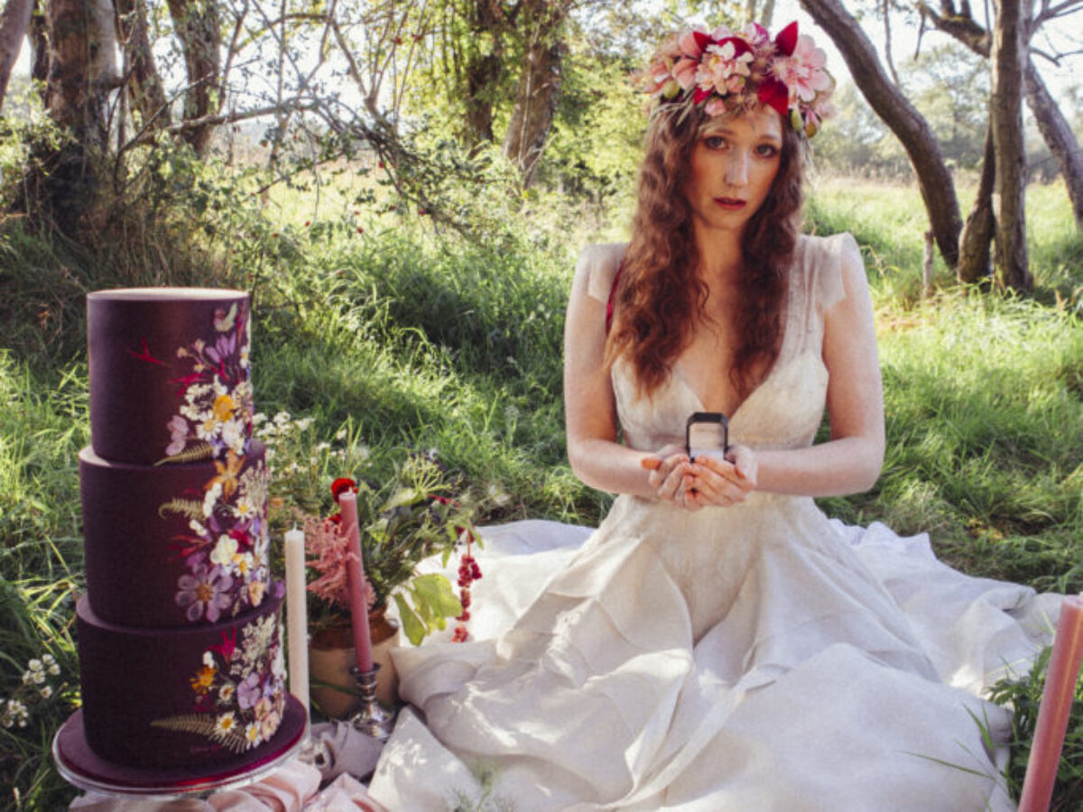 Ethereal Wedding With Ethical Wedding Dresses and Pressed Flowers