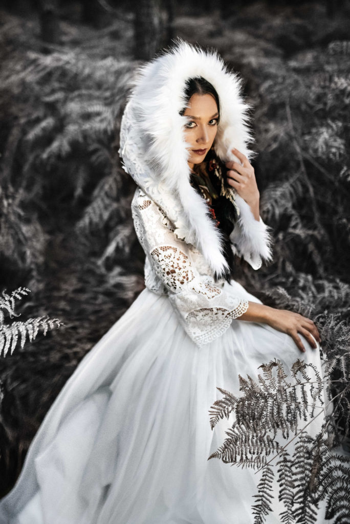 Winter Wedding Inspiration With Creative Alternative Wedding Dresses