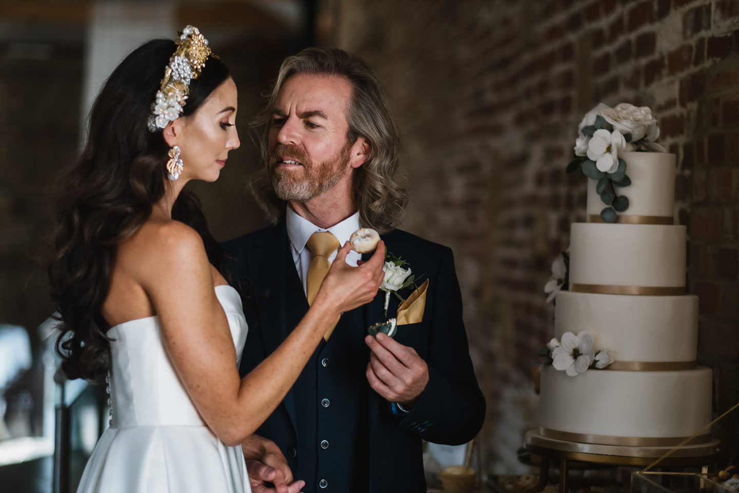 Intimate Wedding With Gold and Green Luxury Styling At Hendall Manor Barns, Sussex