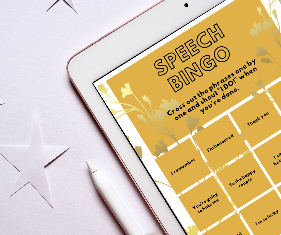 New FREE Wedding Printables: Speech Bingo, Drink Tokens & Song Request Cards