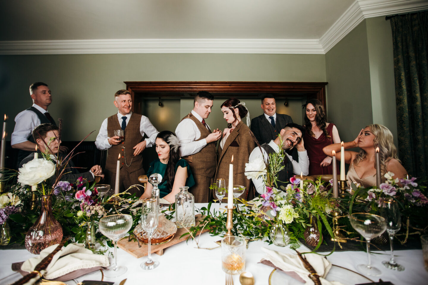 Peaky Blinders Wedding At Plum Park Hotel Northamptonshire