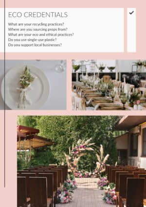 The ECO Wedding Planner