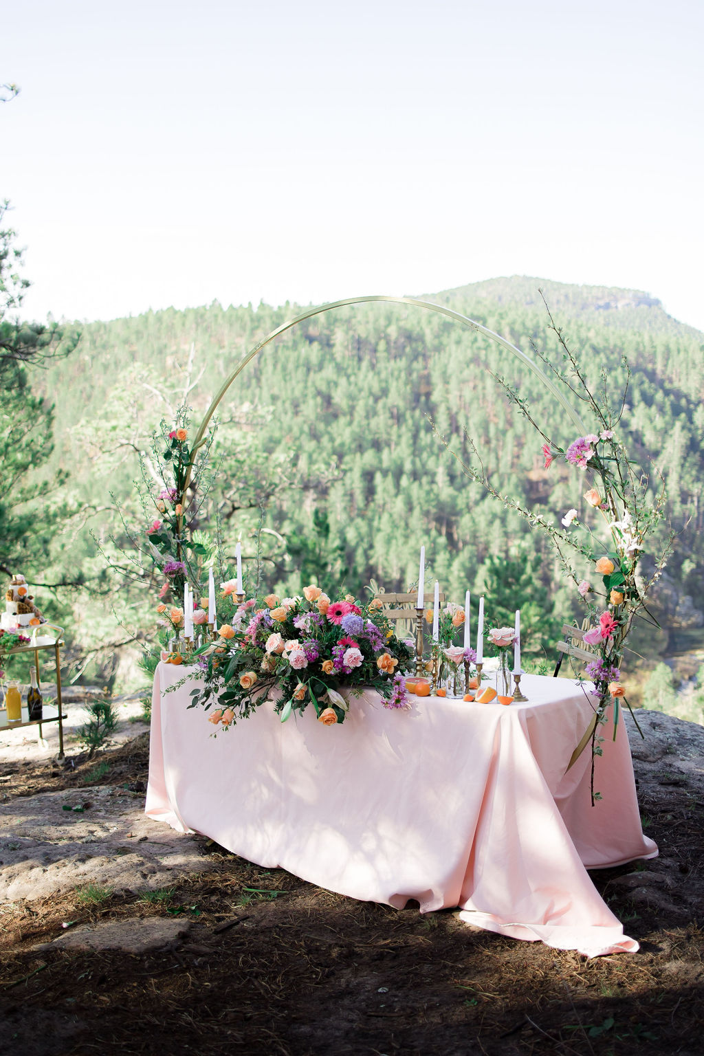 Destination Woodland Elopement With Brunch Wedding Reception