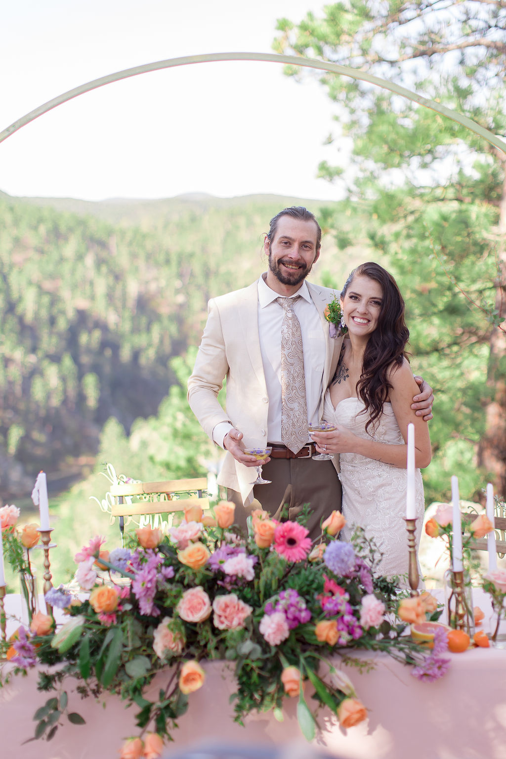 Destination Woodland Elopement With Brunch Wedding Reception