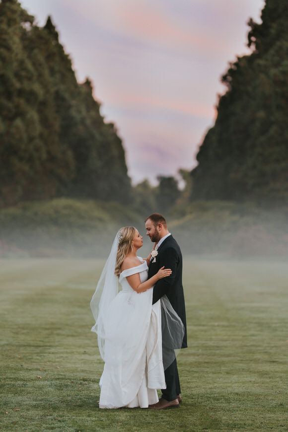 Intimate Wedding With Bespoke Wedding Dress At Ashridge House